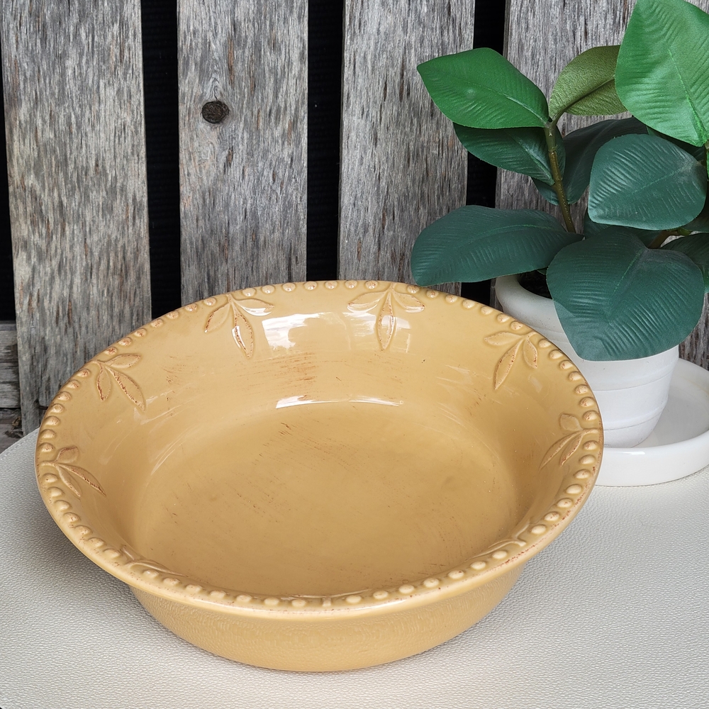 Signature Mustard Color Ceramic Serving Bowl